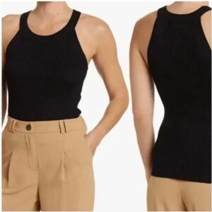 NWT Catherine Malandrino Rayon Rib knit halter top